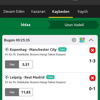 Bilyoner 61 İle 70 Hangi Takım Kazanır