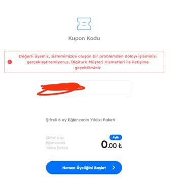 Tod TV Kupan Kodu Aktivasyon Hatası