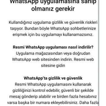 WhatsApp Giriş Yapamıyorum