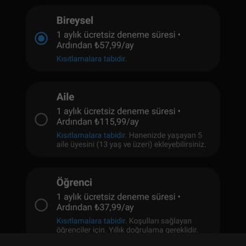 Youtube.com Premium Satın Alamıyorum