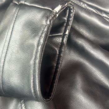 Zara Alınan Deforme Deri Mont