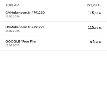 Cvmaker.com.tr Yetkisiz Ücret Alımı