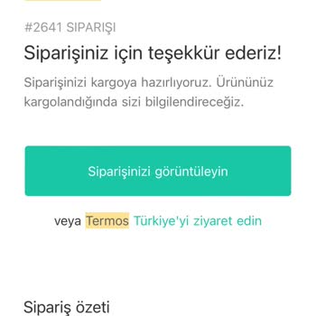 Termos Türkiye Sipariş Rötarı İletişim Sorunu Muhatap Bulamıyorum