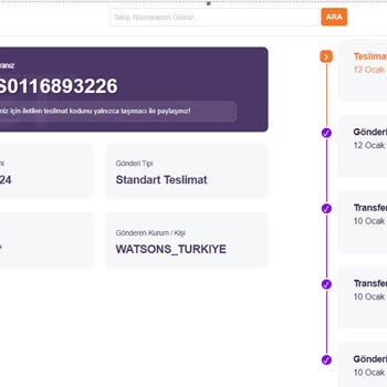 Watsons Siparişim Ve Hepsijet Kargo Sorunu