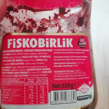 Fiskobirlik Fındık Kreması Son Kullanma Tarihi Geçmiş