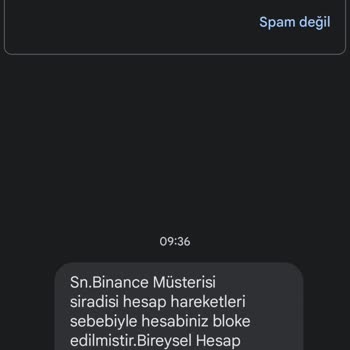 Binance Kullanmadığım Halde Gelen Mesaj