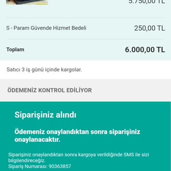 Sahibinden.com Aldığım Ürün