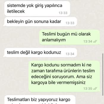 Roberto Nişantaşından Ürün Siparişim Elime Ulaşmadı