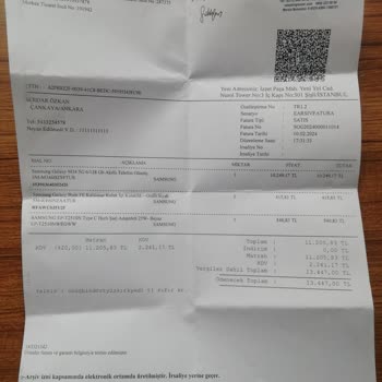 Vatan Bilgisayar Samsung M34 Cep Telefonu Isınma Problemi