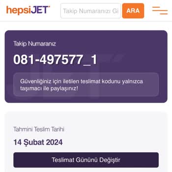 Hepsijet Siparişim Uzun Süredir Elime Ulaşmadı