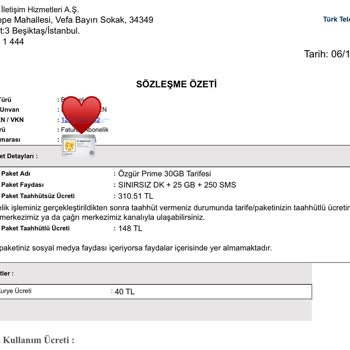 Türk Telekom Anlaştığım Tarifeye Göre Fiyatlandırma Yapmıyor.
