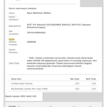 Dyson V10 Absolute İle Kesintisiz Sorunlar