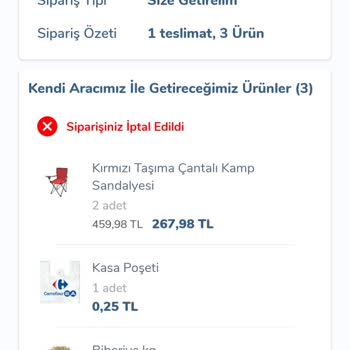 Carrefour SA İndirimli Ürünü Göndermiyor.