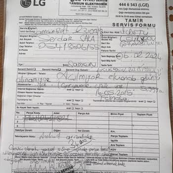 LG Müşteri Memnuniyeti Sıfır