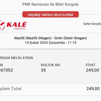 Kale Seyahat Alırken Var Deniliyor Araçta TV - Priz Yok