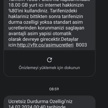 Vodafone Durma Özelliğim Kendiliğinden İptal Oldu