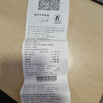 Boyner HTS Siparişi Vermek Pişmanlıktır