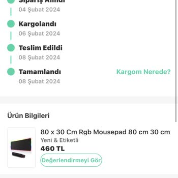Dolap Eksik Ürün Ve Kargo Ücreti