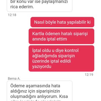 Yemeksepeti Benden İki Kez Para Aldı İade Etmiyor.