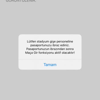 Passolig Pasaport İbrazı Durumu