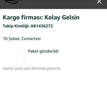 Kolay Gelsin Kargo Takip Numarası Hatası