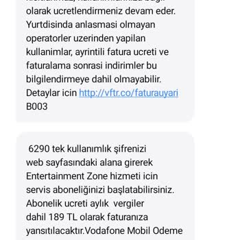 Vodafone Mobil Ödeme Yanlışlığı