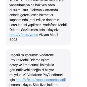 Vodafone Mobil Ödeme Yanlışlığı
