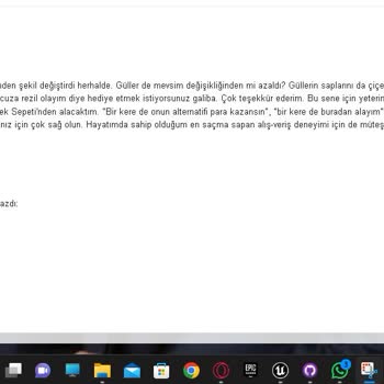 Taze Çiçek (tazecicek.com) Mağdur Olmam