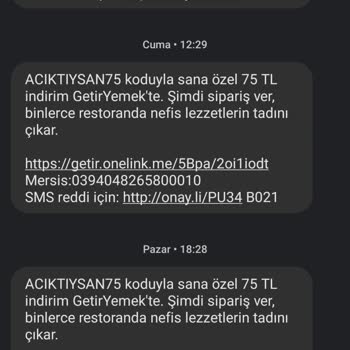 Getir Uygulamasından Şikayetçiyim Ve