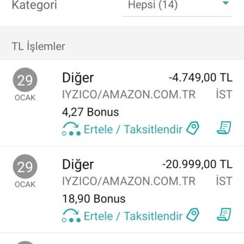 Amazon Hesabımdan Bilgim Dışında Para Çekilmesi