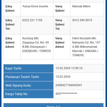 3 Saatlik Yolu 3 Günde Getiremeyen Sürat Kargo