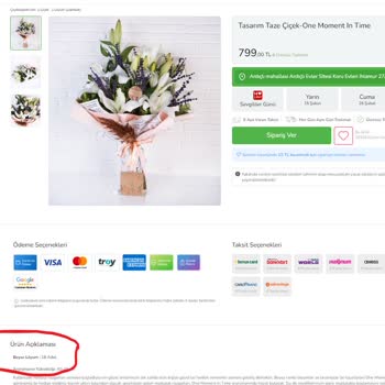 ÇiçekSepeti Eksik Ürün Yolladı