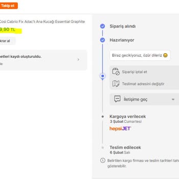 Hepsiburada Maxi-cosi Ana Kucağını Göndermemek İçin Türlü Yalanlar