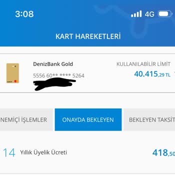 Denizbank Aidat İadesi İstiyorum