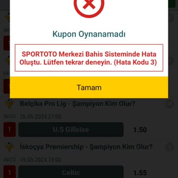 Nesine Hata Kodu Yazıyor İlgilenin