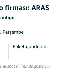 Amazon'dan Teslim Alamadığım Ürün