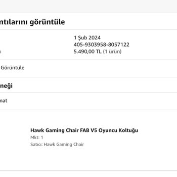 Amazon'dan Teslim Alamadığım Ürün