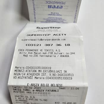 SuperStep Adrese Değil İstek Dışı Mağazaya Ulaşan Ürün!