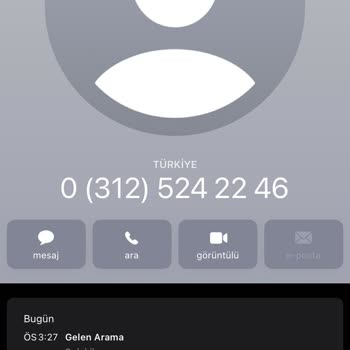 0312 524 22 46 Arama Şikayeti Hakkında