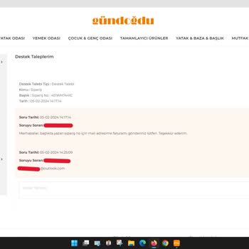 Gündoğdu Mobilya Paramı İade Etmiyor!