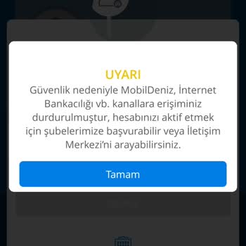Denizbank Mobil Bankacılığa Giriş Yapamıyorum