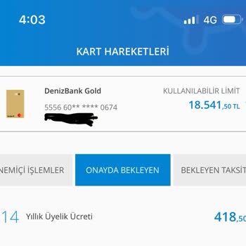 Denizbank Aidat İadesi İstiyorum