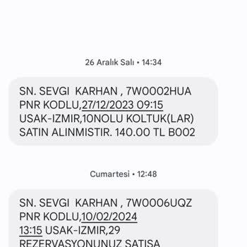 Buzlu Turizm Başka Biri Benim Numaramı Kullanarak Bilet Alıyor