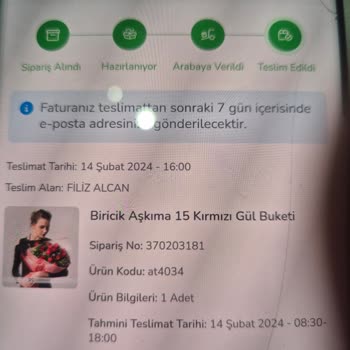 Çiçek Sepeti Görselle Alakası Olmayan Ürün