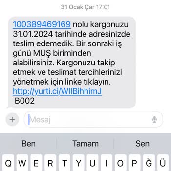 Yurtiçi Kargo Eve Uğramıyor Aramıyor