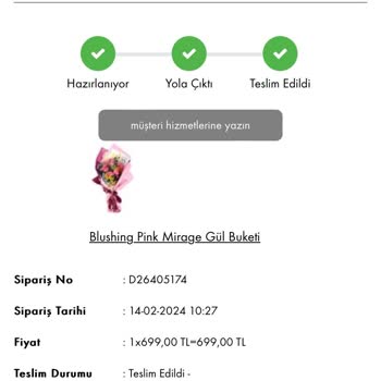 Taze Çiçek Ürün Teslim Etmiyor!