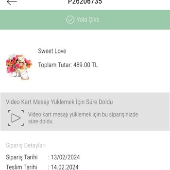 Taze Çiçek (tazecicek.com) Tazecicek Teslim Edilmeyen Sipariş