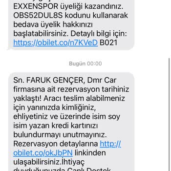 Obilet Araç İptali Kesinti