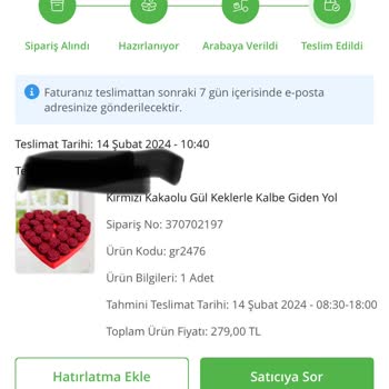 Çiçek Sepeti Bayat Ürün Yanlış Kart