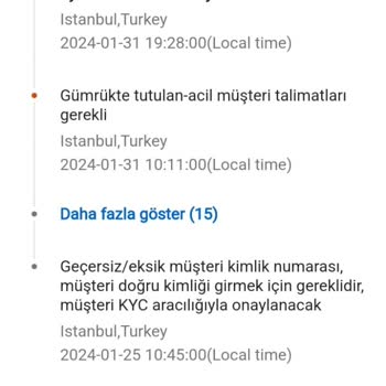 Aramex Yardım Lütfen İlgililer